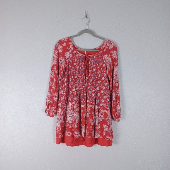 ♡ Free People Lucky Loosey Shapeless Mini Dress / Tunic - Picture 4 of 9
